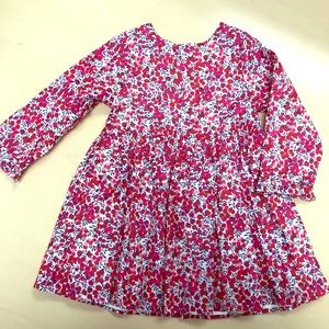 Long-sleeve floral print Jacadi dress in 24 months